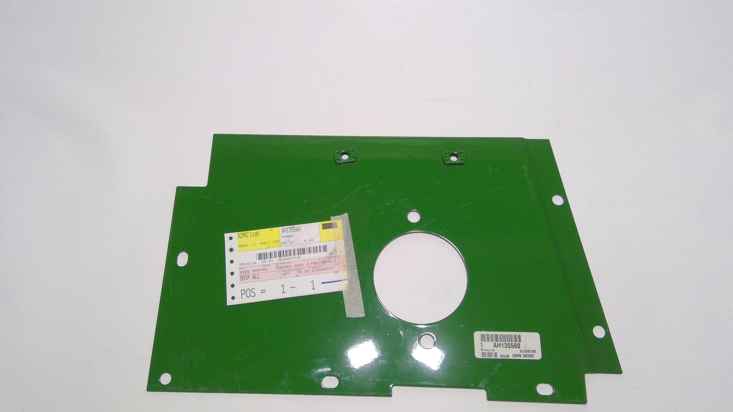 New OEM Genuine John Deere Panel, Part # AH135560