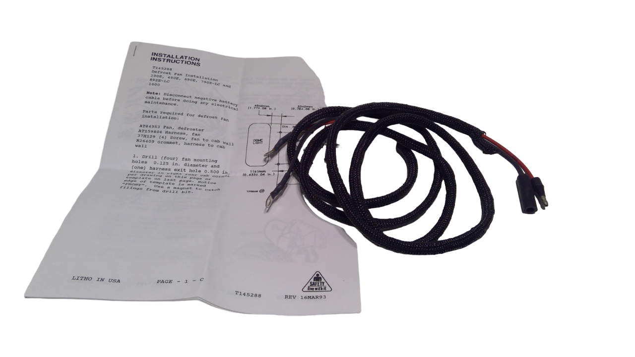 New OEM Genuine John Deere Wiring Harness, Part # AT159804