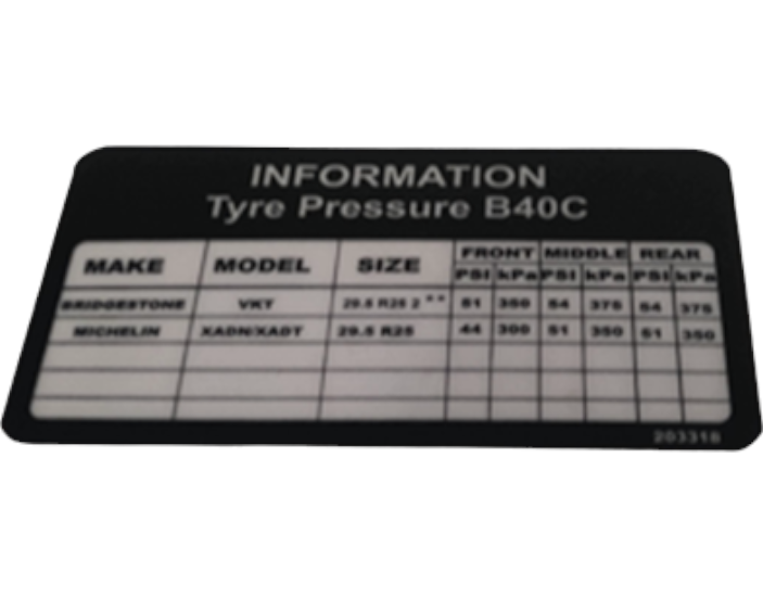 New OEM Genuine John Deere Label, Part # AT254122