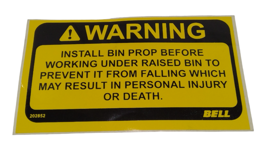 New OEM Genuine John Deere Safety Sign, Part # AT254491
