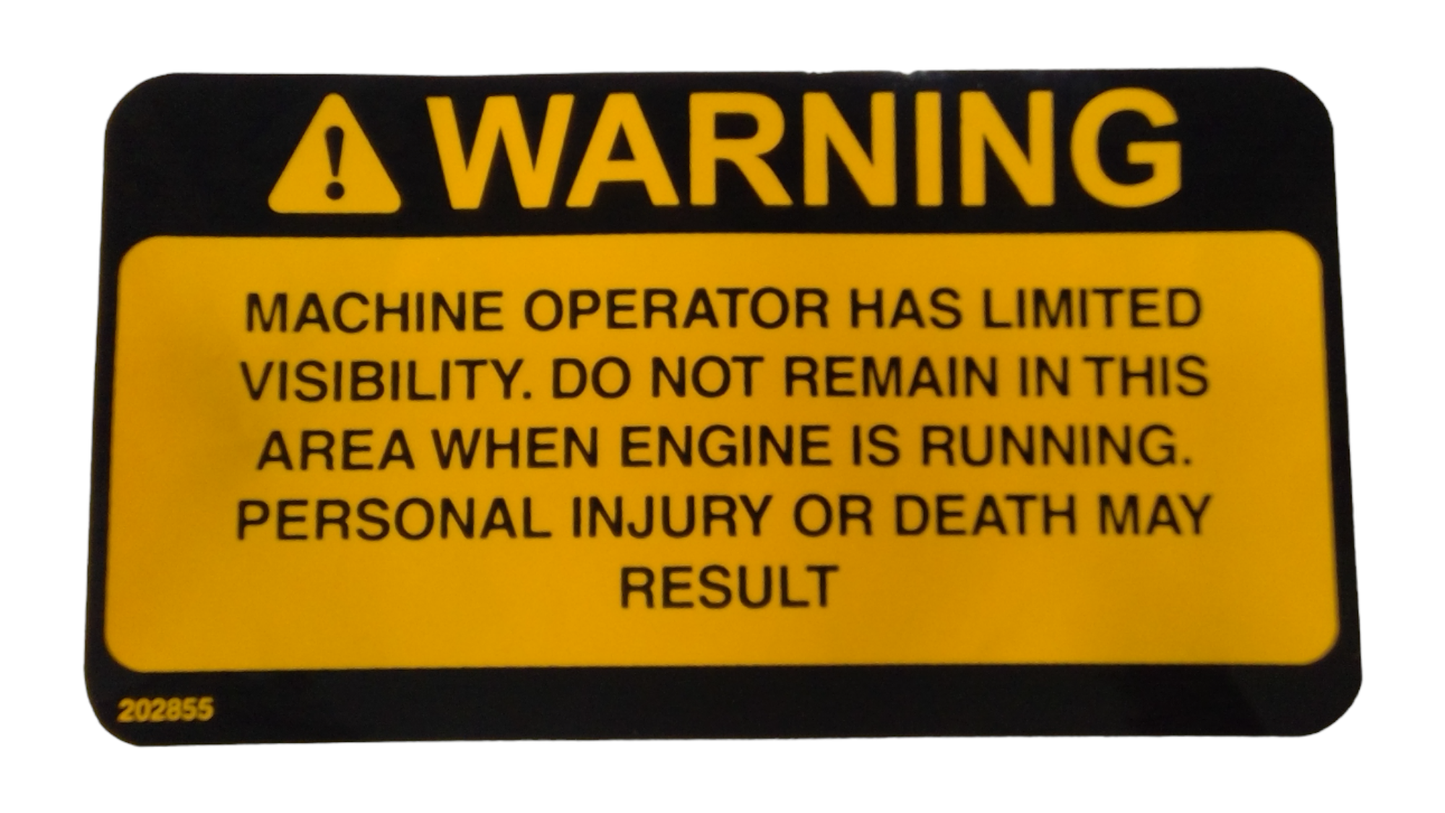 New OEM Genuine John Deere Safety Sign, Part # AT254492