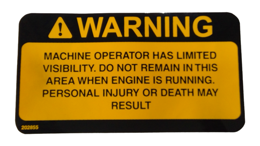 New OEM Genuine John Deere Safety Sign, Part # AT254492