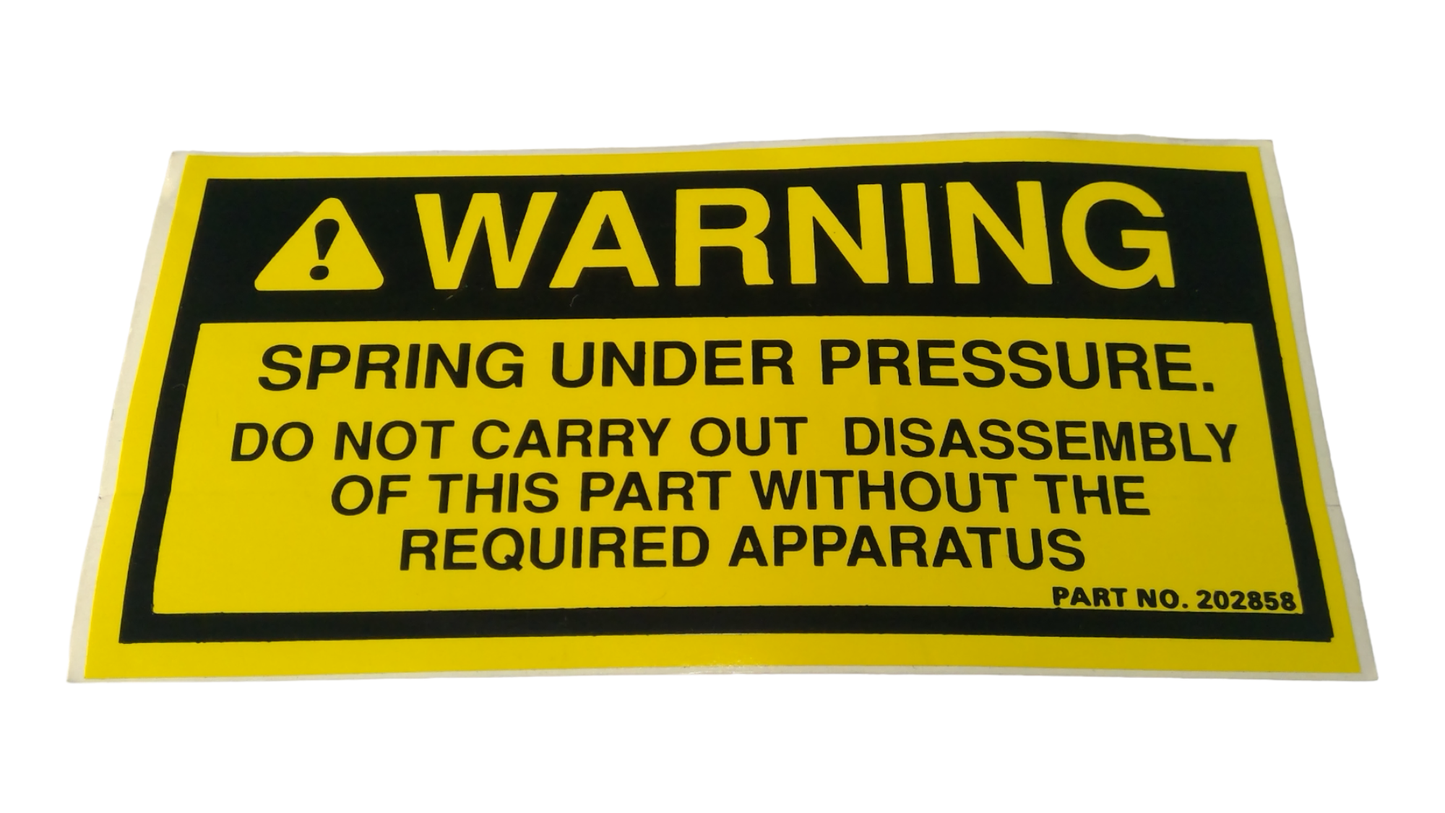 New OEM Genuine John Deere Safety Sign, Part # AT255194