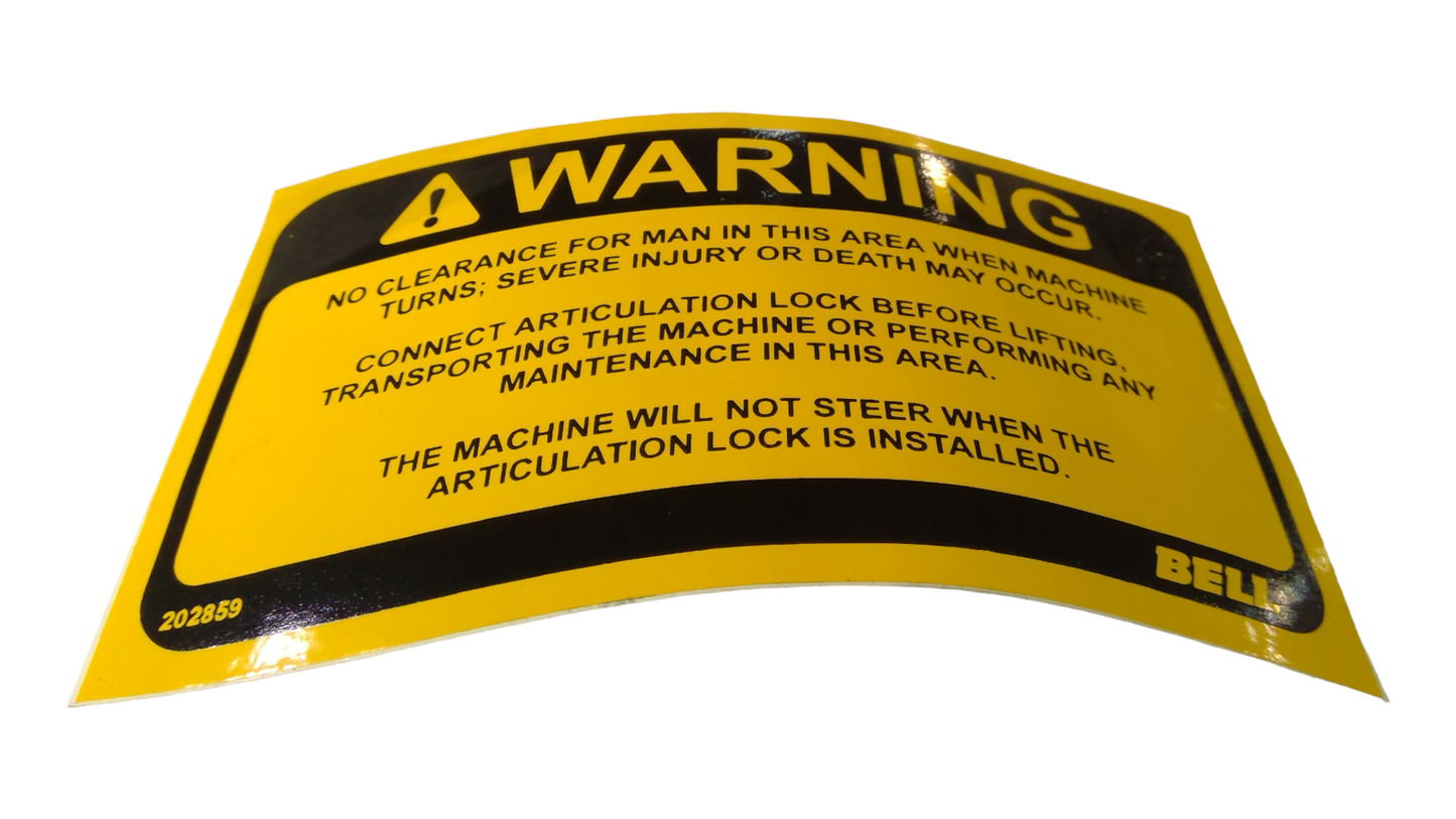 New OEM Genuine John Deere Safety Sign, Part # AT256229
