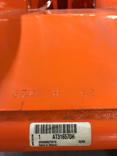 New OEM Genuine John Deere Clamp, Part # AT316570H