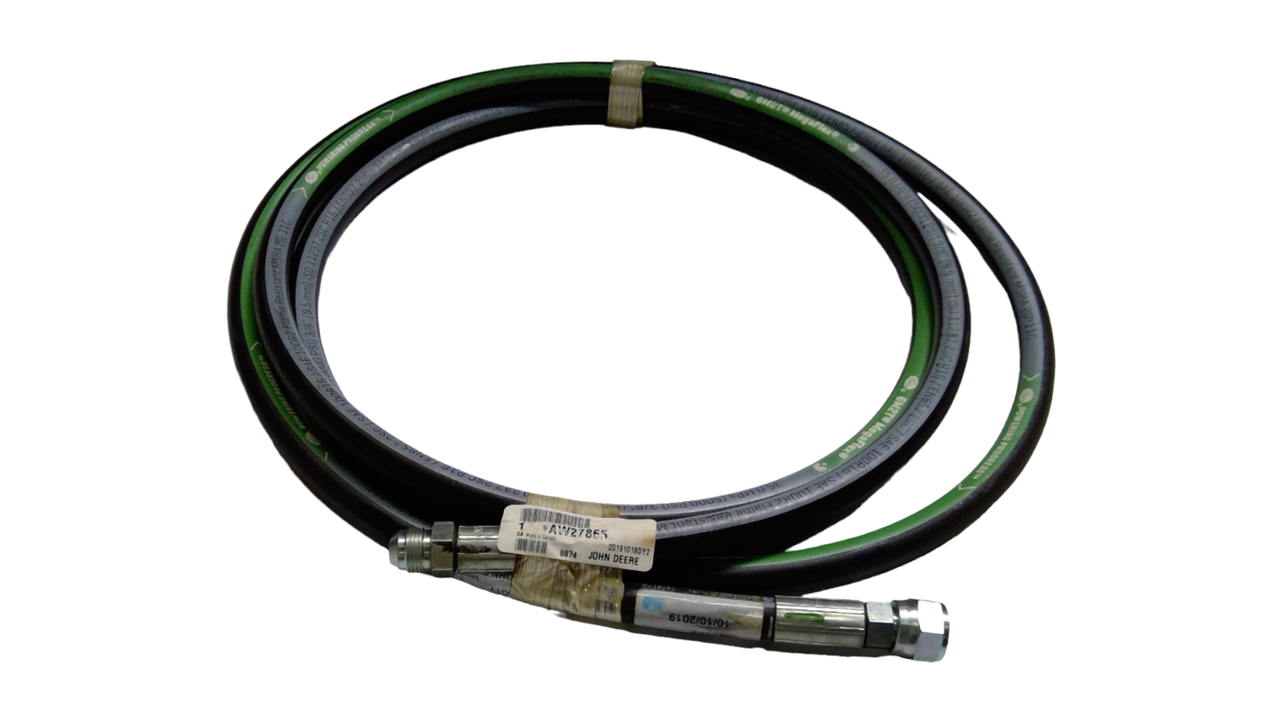 New OEM Genuine John Deere Hydraulic Hose, Part # AW27865