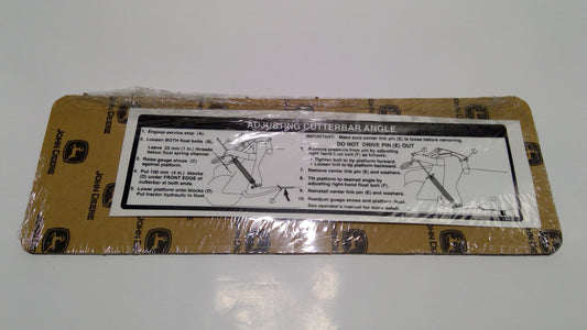 New OEM Genuine John Deere Label, Part # E86811