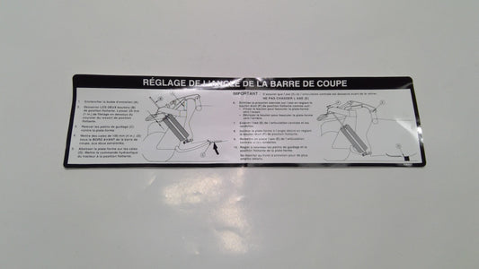 New OEM Genuine John Deere Label, Part # E86821