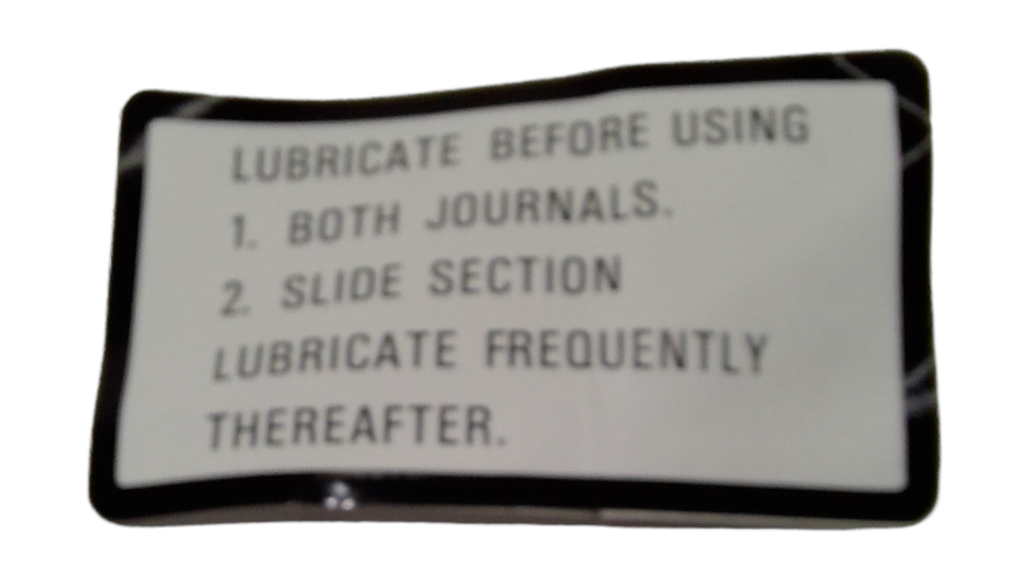 New OEM Genuine John Deere Label, Part # M92730
