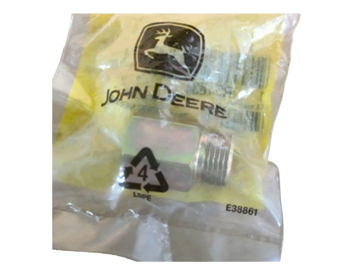 New OEM Genuine John Deere Tube Nut, Part # R51834