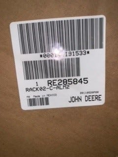 New OEM Genuine John Deere Hyd Quick-Connect Coupler, Part # RE285845