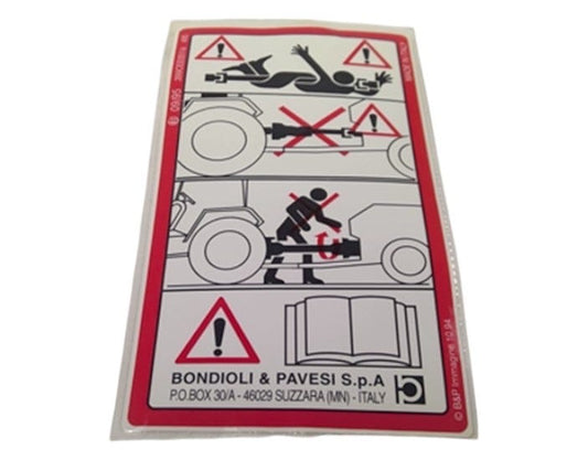 New OEM Genuine John Deere Label, Part # W44255