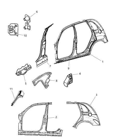 Frame Windshield Side
