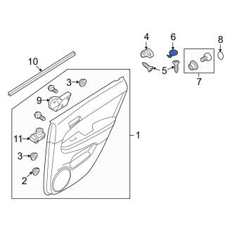 New OEM Genuine Suzuki, Rear Window Crank Handle - Part # 8296060G00T01