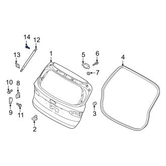 New OEM Genuine Suzuki, Rear Left Reflector Panel - Part # 3597065J01