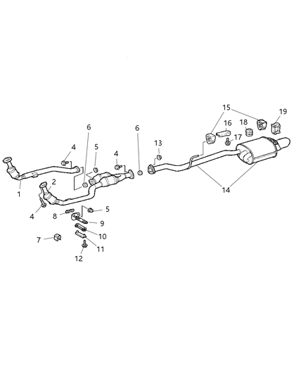 New 2005-2006 Fits Chrysler Crossfire Seal-Exhaust - Part # 5135435AA