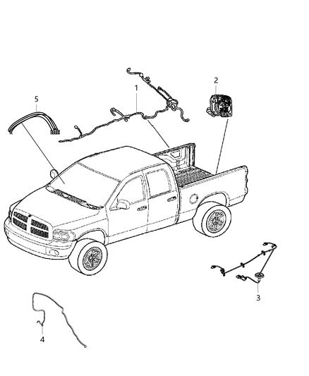 New 2014 Fits Chrysler 2500 Wiring-Chassis - Part # 68208116AD
