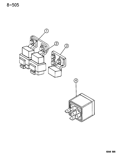 Relay, Spec. A.B.S. Pump Motor