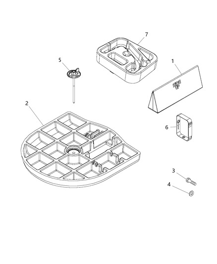 Retainer Spare Tire
