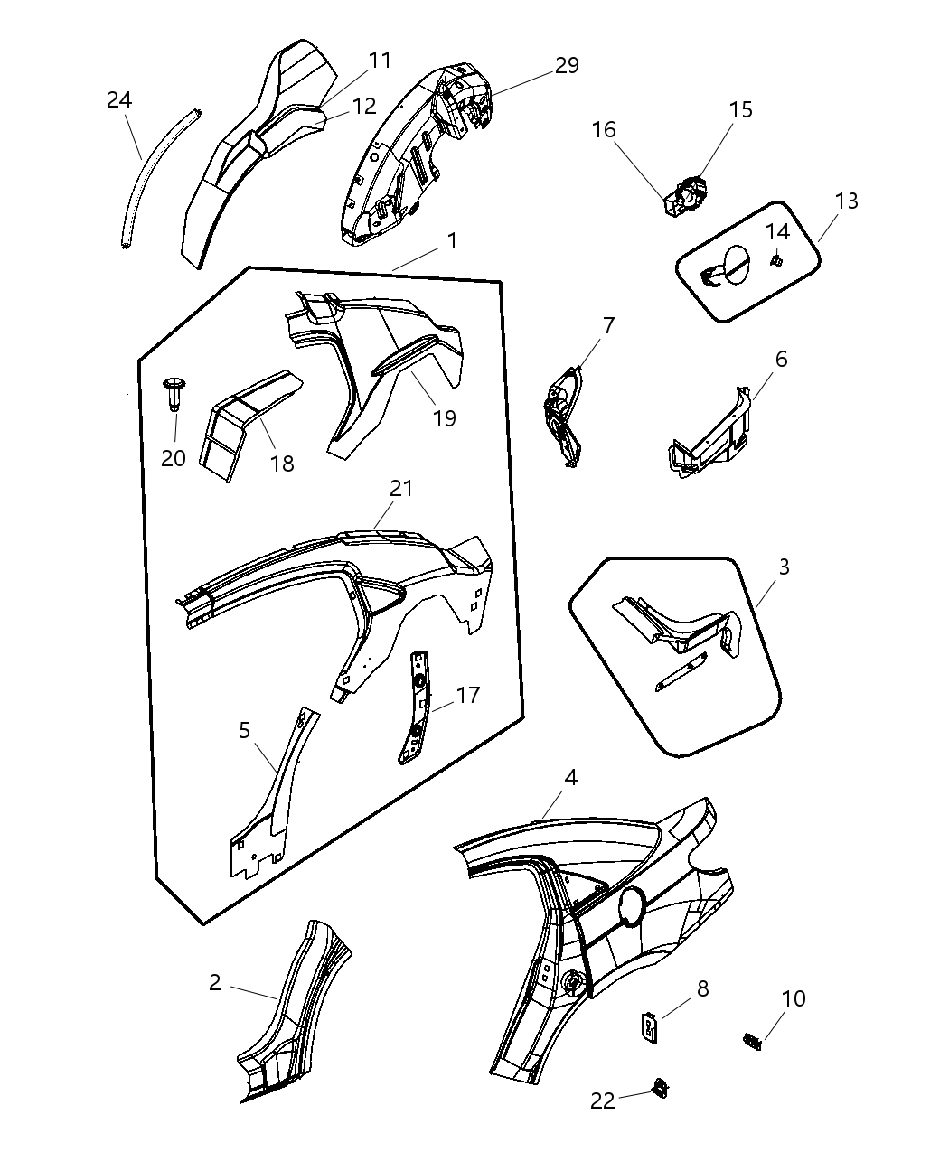 Panel Taillamp Mounting