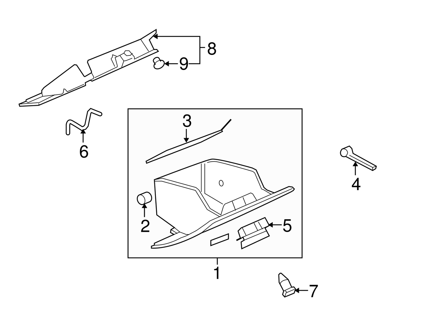 Glove Box Frame