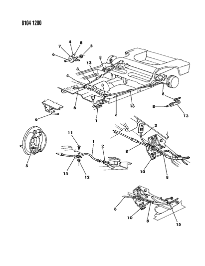 Cable Package, Parking Brake Inter.(P Body)