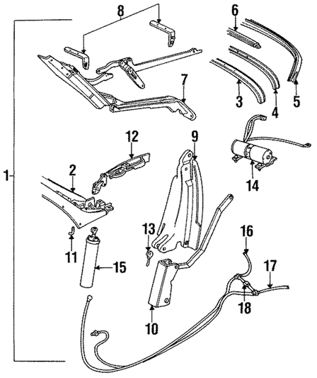 Convertible Top Motor