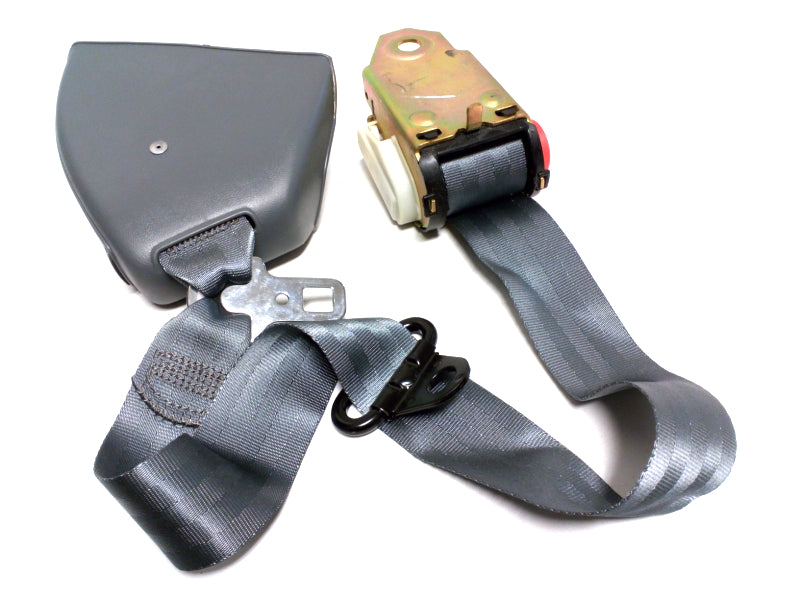 New OEM 1989 Camaro Convertible Front Passenger Gray Seat Belt, Part # 12331845
