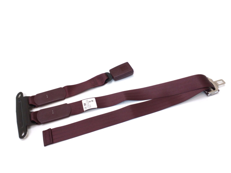 New OEM 1996 - 1999 Chevrolet, GMC C/K Truck Rear Seat Belt Kit Center Latch Side Dark Red, Part # 12384289