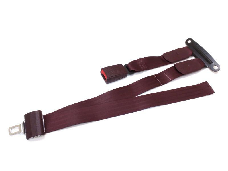 New OEM 1996 - 1999 Chevrolet, GMC C/K Truck Rear Seat Belt Kit Center Latch Side Dark Red, Part # 12384289