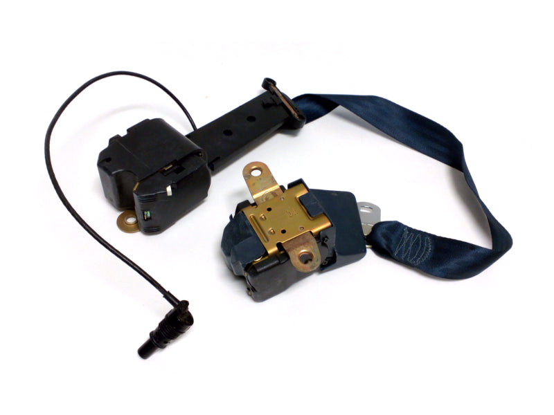 New OEM 1991 Buick 45W Model Driver Front Dark Sapphire Blue Seat Belt, Part # 12503019