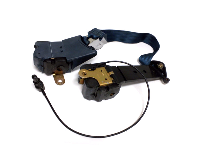 New OEM 1991 Buick 45W Model Driver Front Dark Sapphire Blue Seat Belt, Part # 12503019