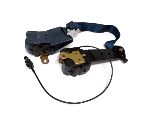 New OEM 1991 Buick 45W Model Driver Front Dark Sapphire Blue Seat Belt, Part # 12503019