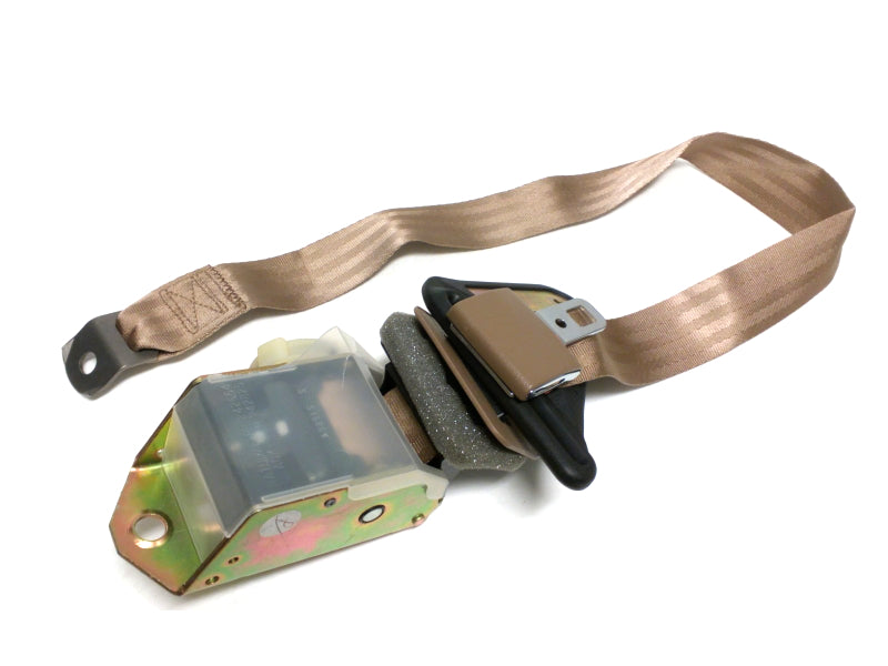 New OEM 1992 Camaro, Firebird Beige Passenger Rear Seat Belt, Part # 12510136