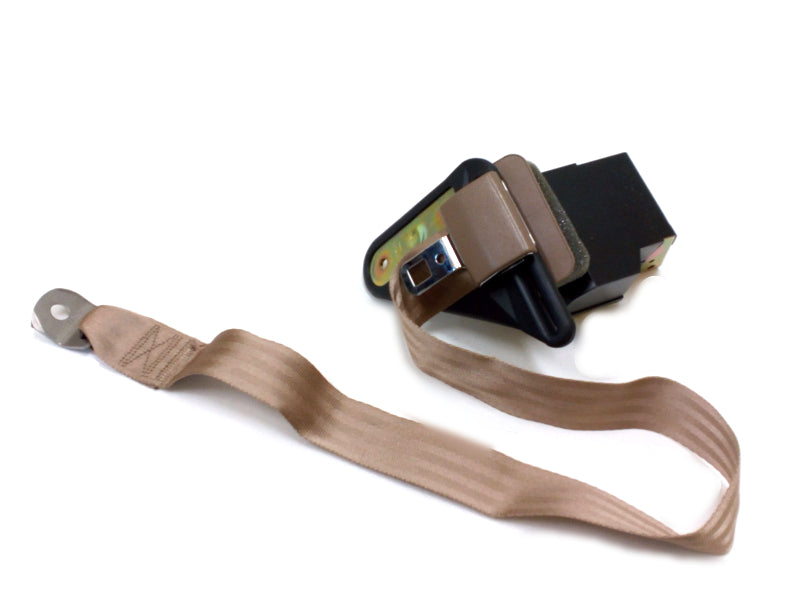New OEM 1992 Camaro, Firebird Beige Driver Left Rear Seat Belt, Part # 12510137