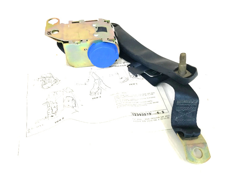 New OEM 1992-1993 Buick Century 2nd Row Seat-Belt Left Driver Rear, Part # 12512725