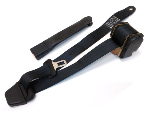 New OEM 1991-1994 Chevrolet, GMC Typhoon S10 S15 Left Driver Front Black Seat Belt, 12540992