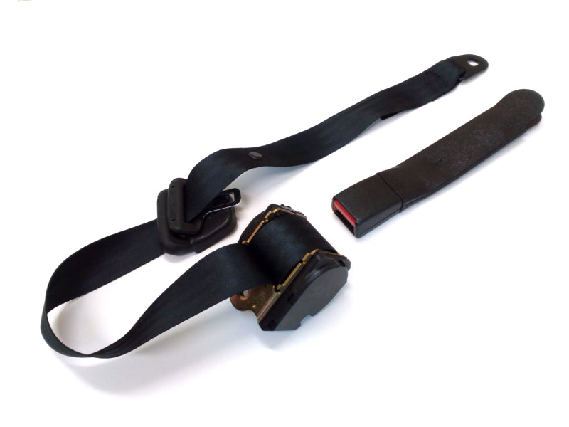 New OEM 1991-1994 Chevrolet, GMC Typhoon S10 S15 Left Driver Front Black Seat Belt, 12540992