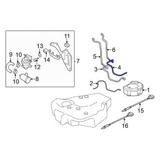 New OEM Genuine Audi, Evaporative Emissions System Lines - Part # 1K0201160AH