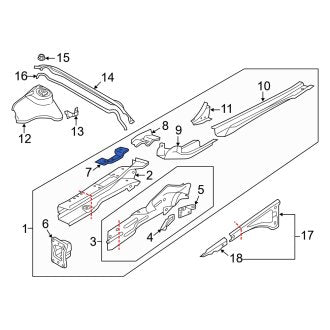 New OEM Genuine Audi, Left Engine Mount Bracket - Part # 5Q0810811