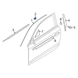 New OEM Genuine Audi, Door Reveal Molding Clip - Part # 8V5837732C