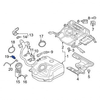 New OEM Genuine Audi, Fuel Tank Pressure Sensor - Part # 5C0201733A