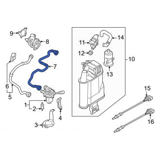 New OEM Genuine Audi, Secondary Air Injection Pump Hose - Part # 5WA131149