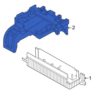 New OEM Genuine Audi, Front Fuse and Relay Center Base - Part # 9J1971336