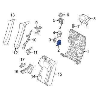 New OEM Genuine Audi, Seat Back Frame Cap - Part # 9J1885578
