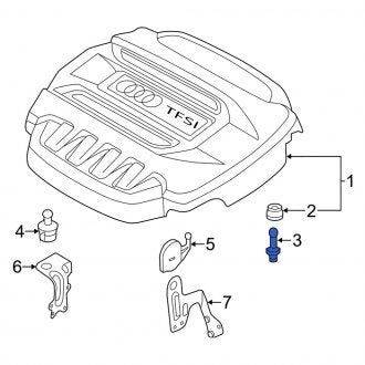 New OEM Genuine Audi, Engine Cover Stud - Part # 06K103733E