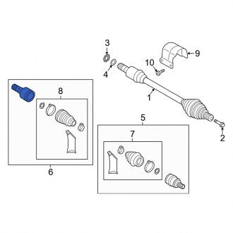 New OEM Genuine Audi, Front Right Inner CV Joint Kit - Part # 5Q0498103B