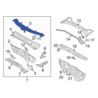 New OEM Genuine Audi, Cowl Plenum Panel - Part # 8V0802483TA