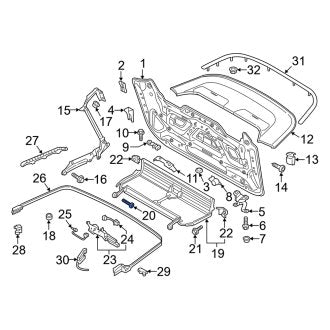 New OEM Genuine Audi, Convertible Top Stowage Compartment Storage Compartment - Part # 8V7825133B