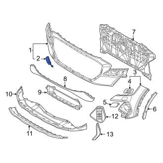 New OEM Genuine Audi, Front Tow Eye Cap - Part # 89A807241AGRU